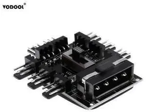 DIY 4Pin/3Pin 8 Way 12V SATA Computer Case Cooling Cooler Fan Radiator Hub Plate Support Water Cooling Pump Cable Switch DIY 4Pin/3Pin 8 Way 12V SATA Computer Case Cooling Cooler Fan Radiator Hub Plate Support Water Cooling Pump Cable Switch