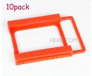 FOR 10pcs 2.5 to 3.5 inch SSD to HDD Mounting Rail Plastics Adapter Bracket Holder Dock Hard Drive Bracket Red TQ35T25 FOR 10pcs 2.5 to 3.5 inch SSD to HDD Mounting Rail Plastics Adapter Bracket Holder Dock Hard Drive Bracket Red TQ35T25