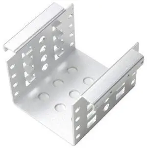 Aluminum 4 Bay 2.5 in SATA HDD SSD to 3.5 in Bracket Adapter, 2.5 in to Floppy Hard Drive Disk Mounting Converter Kit @ Aluminum 4 Bay 2.5 in SATA HDD SSD to 3.5 in Bracket Adapter, 2.5 in to Floppy Hard Drive Disk Mounting Converter Kit @
