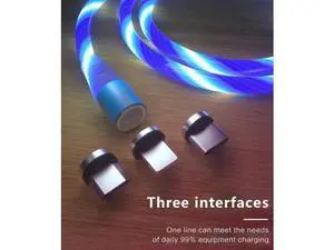 3A Charger USB Type C Cable Micro USB Cable Colorful LED Light Magnetic Phone Cable Fast Charging Micro USB Type C Cable 3A Charger USB Type C Cable Micro USB Cable Colorful LED Light Magnetic Phone Cable Fast Charging Micro USB Type C Cable