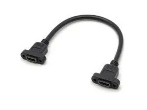 HDMI Female to HDMI Female Data Transfer Cable Adapter High Speed Extension Cable with Screws 30CM HDMI Female to HDMI Female Data Transfer Cable Adapter High Speed Extension Cable with Screws 30CM