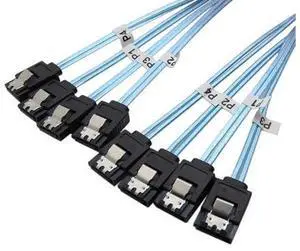 SATA III 6Gbps SAS Cable for Server SATA 7 Pin to SATA 7 Pin Hard Drive Data Cable 4SATA to 4SATA SATA III 6Gbps SAS Cable for Server SATA 7 Pin to SATA 7 Pin Hard Drive Data Cable 4SATA to 4SATA