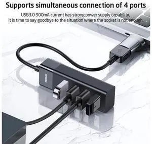 USB HUB Cable Adapter 4 Ports USB 3.0 Dock Fast Transfer Splitter 4 in 1 USB Extention Transfer for PC MacBook Laptop USB HUB Cable Adapter 4 Ports USB 3.0 Dock Fast Transfer Splitter 4 in 1 USB Extention Transfer for PC MacBook Laptop