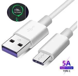 5A USB Type C Charging Cable for P40 Mate 30 40 Pro Plus USB 3.1 Type-C USB C Super Charge Supercharge Cable 5A USB Type C Charging Cable for P40 Mate 30 40 Pro Plus USB 3.1 Type-C USB C Super Charge Supercharge Cable