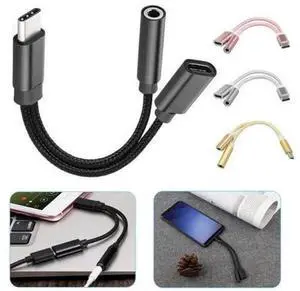 For Letv 2/ Mi6/ Mate 10 Pro USB-C Cable USB Type C To 3.5mm Audio Jack Headphone Cable Charging Adapter For Letv 2/ Mi6/ Mate 10 Pro USB-C Cable USB Type C To 3.5mm Audio Jack Headphone Cable Charging Adapter