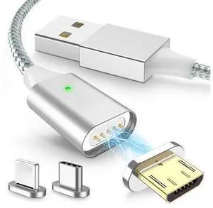 5A Magnetic Charger USB Charging Cable for IPhone Micro USB Type C Mole Phone Fast Charge Magnet Charger USB Cable 3 Plug 5A Magnetic Charger USB Charging Cable for IPhone Micro USB Type C Mole Phone Fast Charge Magnet Charger USB Cable 3 Plug