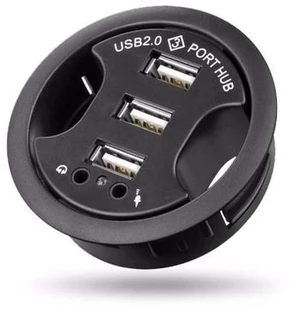 In Desk 3-Port USB 2.0 HUB Adapter and External StereoSound Adapter Combo Plug and play supports hotswapping/plugging. 66# In Desk 3-Port USB 2.0 HUB Adapter and External StereoSound Adapter Combo Plug and play supports hotswapping/plugging. 66#