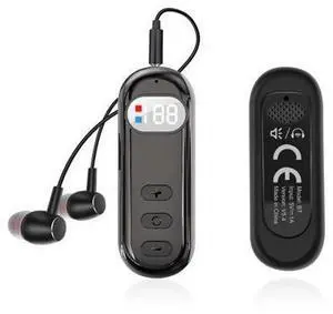 AKZ Q20 Clip-on Bluetooth Receiver & Speaker with LED Display, Car AUX Adapter, MicroSD/TF Card Playback, Dual Mode for Hands-Free Calls & Music AKZ Q20 Clip-on Bluetooth Receiver & Speaker with LED Display, Car AUX Adapter, MicroSD/TF Card Playback, Dual Mode for Hands-Free Calls & Music