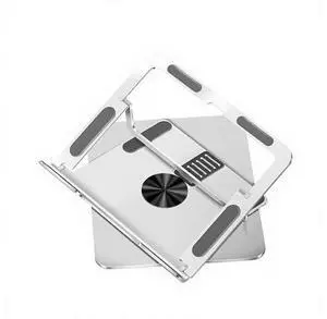 L102 360 Rotating Aluminum Alloy Silver Laptop Stand Portable Adjustable Cooling Desktop Office Rack Folding Lifting L102 360 Rotating Aluminum Alloy Silver Laptop Stand Portable Adjustable Cooling Desktop Office Rack Folding Lifting