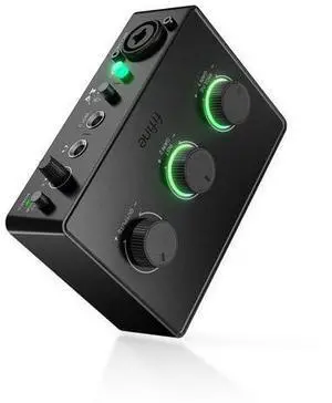 PC Audio Mixer for Recording Music, USB Interface for Streaming and Podcasting with XLR, Monitor, 48V Phantom Power, Gain Knob, for Instrument Guitar/Video Content Creation/Vocal-Ampli 1 PC Audio Mixer for Recording Music, USB Interface for Streaming and Podcasting with XLR, Monitor, 48V Phantom Power, Gain Knob, for Instrument Guitar/Video Content Creation/Vocal-Ampli 1
