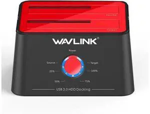 Wavlink Hard Drive Docking Station HDD Dual-Bay Dock USB 3.0 to SATA External Hard Drive Docking Station with Offline Clone/UASP/Duplicator Function for 2.5 Inch 3.5 Inch HDD/SSD 2 8TB Tool-free Sup Wavlink Hard Drive Docking Station HDD Dual-Bay Dock USB 3.0 to SATA External Hard Drive Docking Station with Offline Clone/UASP/Duplicator Function for 2.5 Inch 3.5 Inch HDD/SSD 2 8TB Tool-free Sup