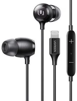 UGREEN Lightning Earphones MFi Certified In-Ear Headphones Wired Earbuds with Microphone Volume Control Compatible with iPhone 12 Pro Max 11 SE XR XS 7 8 Plus, iPad 10.2 (2019), iPad Air Mini 2019 UGREEN Lightning Earphones MFi Certified In-Ear Headphones Wired Earbuds with Microphone Volume Control Compatible with iPhone 12 Pro Max 11 SE XR XS 7 8 Plus, iPad 10.2 (2019), iPad Air Mini 2019