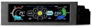 5.25" 5 Channel Touchscreen Fan Controller Temperature Monitor Automatic Speed Control Cooler LCD Front Panel 5.25" 5 Channel Touchscreen Fan Controller Temperature Monitor Automatic Speed Control Cooler LCD Front Panel