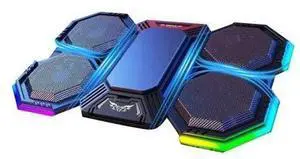 F32 TEC Semiconductor Cooler Adjustable 6-Angle Foldable Gaming RGB Four Turbo Fans Laptop Cooling Pad Phone Stock F32 TEC Semiconductor Cooler Adjustable 6-Angle Foldable Gaming RGB Four Turbo Fans Laptop Cooling Pad Phone Stock
