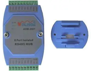 Isolated 8-way 485 Hub 8-port RS485 Distributor 1-to-8 Sharer Repeater Industrial Grade Guide Rail Isolated 8-way 485 Hub 8-port RS485 Distributor 1-to-8 Sharer Repeater Industrial Grade Guide Rail