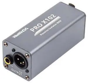 WisWinDa Pro X102-1S 1/4 6.35 TRS/TS/XLR Multi-Purpose Hum Eliminator Box Microphone and Audio Player Ground Loop Noise Isolator HiFi Stereo Noise Filter for Different Audio Using Systems WisWinDa Pro X102-1S 1/4 6.35 TRS/TS/XLR Multi-Purpose Hum Eliminator Box Microphone and Audio Player Ground Loop Noise Isolator HiFi Stereo Noise Filter for Different Audio Using Systems