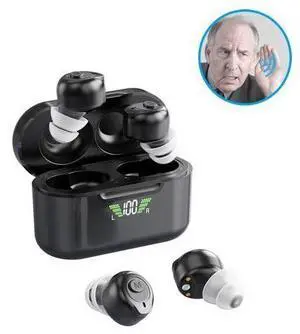 Tooth Rechargeable Hearing Aid with Microphone True Tws Blue-tooth Hearing Aids for Deafness Tooth Rechargeable Hearing Aid with Microphone True Tws Blue-tooth Hearing Aids for Deafness