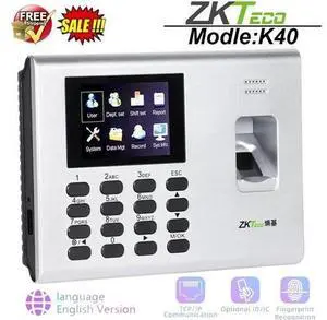 ZKteco K40 TCP/IP USB Biometric Fingerprint Time Attendance System W/ Battery US ZKteco K40 TCP/IP USB Biometric Fingerprint Time Attendance System W/ Battery US