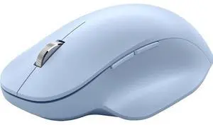 Microsoft Bluetooth Ergonomic Mouse - Pastel Blue - with thumb rest, precise tracking, and customizable buttons Microsoft Bluetooth Ergonomic Mouse - Pastel Blue - with thumb rest, precise tracking, and customizable buttons