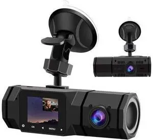 2021 Upgraded Dual Dash Cam, FHD 1080P Front and Interior Dual Dash Cameras IR Night Vision Dashcam for Car/ Taxi Loop-Recording, G-Sensor& Parking Mode 2021 Upgraded Dual Dash Cam, FHD 1080P Front and Interior Dual Dash Cameras IR Night Vision Dashcam for Car/ Taxi Loop-Recording, G-Sensor& Parking Mode