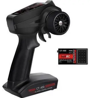 havcybin HOTRC CT-400 4CH RC Receiver and Transmitter 2.4ghz Remote Controller for RC Car Boat Tanks (Transmitter and Receiver Set) havcybin HOTRC CT-400 4CH RC Receiver and Transmitter 2.4ghz Remote Controller for RC Car Boat Tanks (Transmitter and Receiver Set)