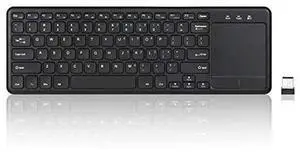Perixx PERIBOARD-716 III Wireless 2.4GHz Keyboard with Touchpad, Silent Scissor Keys Trackpad Keyboard with Power Switch and USB Receiver, Black, US English Layout Perixx PERIBOARD-716 III Wireless 2.4GHz Keyboard with Touchpad, Silent Scissor Keys Trackpad Keyboard with Power Switch and USB Receiver, Black, US English Layout
