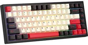 75% Wireless Gaming Keyboard RGB Triple Mode Hot Swappable Mechanical Keyboard PBT Keys Gasket Creamy Custom Keyboard Quiet White Switch for Win/MAC 75% Wireless Gaming Keyboard RGB Triple Mode Hot Swappable Mechanical Keyboard PBT Keys Gasket Creamy Custom Keyboard Quiet White Switch for Win/MAC