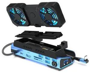 Docking Staion for Steam Deck/ROG Ally/Legion Go,14 in 1 Double Fan Steam Deck Dock M.2 NVMe Expansion Slot. 1000Mbps Ethernet,3.0 PD100W Charging, HD 2.0 4K@60Hz. 4 USB Port. Slot Steam Deck Dock. Docking Staion for Steam Deck/ROG Ally/Legion Go,14 in 1 Double Fan Steam Deck Dock M.2 NVMe Expansion Slot. 1000Mbps Ethernet,3.0 PD100W Charging, HD 2.0 4K@60Hz. 4 USB Port. Slot Steam Deck Dock.