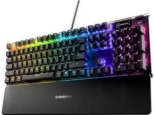 SteelSeries Apex 5 Hybrid Mechanical Gaming Keyboard Per-Key RGB Illumination Aircraft Grade Aluminum Alloy Frame OLED Smart Display (Hybrid Blue Switch) SteelSeries Apex 5 Hybrid Mechanical Gaming Keyboard Per-Key RGB Illumination Aircraft Grade Aluminum Alloy Frame OLED Smart Display (Hybrid Blue Switch)