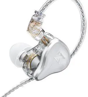 KZ ZAS in Ear Monitor Headphones 7BA+1DD Hybrid Drivers with Detachable Cables Fit in Ear Suitable in Ears for Audio Engineer,Singer, Musician (ZAS White,without Mic) KZ ZAS in Ear Monitor Headphones 7BA+1DD Hybrid Drivers with Detachable Cables Fit in Ear Suitable in Ears for Audio Engineer,Singer, Musician (ZAS White,without Mic)