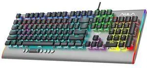 AULA F2099 Wired Mechanical Gaming Keyboard, 104-Keys Full Anti-Ghosting Mixed Backlit Lights Multimedia One-Key Control, Programmable PC Computer Keyboards for Gamers (104-Keys, Brown Switch) AULA F2099 Wired Mechanical Gaming Keyboard, 104-Keys Full Anti-Ghosting Mixed Backlit Lights Multimedia One-Key Control, Programmable PC Computer Keyboards for Gamers (104-Keys, Brown Switch)
