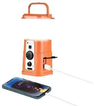 10000mAh Outdoor Waterproof Hand Crank Sos Dynamo Radio Solar Lamp Rechargeable Led Camping Lantern With Power Bank Orange 10000mAh Outdoor Waterproof Hand Crank Sos Dynamo Radio Solar Lamp Rechargeable Led Camping Lantern With Power Bank Orange