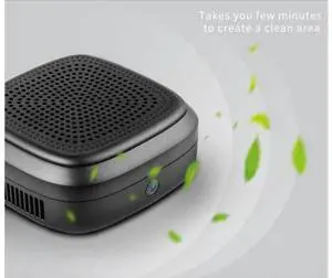 QURO Portable Car/Desktop Air Purifier Vehicle Air Cleaner With HEPA Filter Activated Carbon Three-layer Filtration to Fresh Air QURO Portable Car/Desktop Air Purifier Vehicle Air Cleaner With HEPA Filter Activated Carbon Three-layer Filtration to Fresh Air
