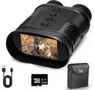 Ecocleanpath 4K Digital Night Vision Goggles with 8X Zoom, 12H Battery & IR Camera - Black Ecocleanpath 4K Digital Night Vision Goggles with 8X Zoom, 12H Battery & IR Camera - Black