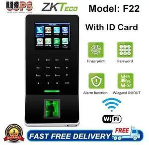 ZKTeco ZK-F22+ID WiFi Biometric Fingerprint Door Access Time Attendance US STOCK ZKTeco ZK-F22+ID WiFi Biometric Fingerprint Door Access Time Attendance US STOCK