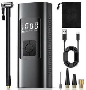 Ecocleanpath 150PSI Cordless Tire Inflator, Portable Air Compressor for Car Bike Motorcycle Ball - 6000mAh Battery, Auto Stop, LED Light Ecocleanpath 150PSI Cordless Tire Inflator, Portable Air Compressor for Car Bike Motorcycle Ball - 6000mAh Battery, Auto Stop, LED Light
