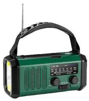 SOEWIOU Portable Hand Crank Radio, Solar & Hand Crank Charging Emergency Radio, Multifunctional Outdoor Mini Weather Radio with Built-in Battery SOEWIOU Portable Hand Crank Radio, Solar & Hand Crank Charging Emergency Radio, Multifunctional Outdoor Mini Weather Radio with Built-in Battery