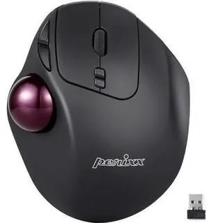 Perixx PERIMICE-717 Wireless Programmable Trackball Mouse - 7 Button Design with 5 Programmable Buttons - DPI 400/1000 Perixx PERIMICE-717 Wireless Programmable Trackball Mouse - 7 Button Design with 5 Programmable Buttons - DPI 400/1000