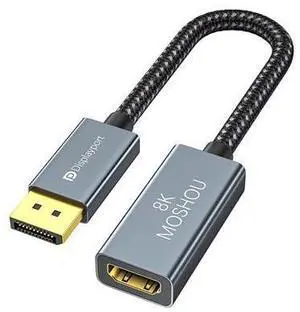DisplayPort 1.4 to HDMI 2.1 HDR Active Adapter,Support 4k@120Hz,8K@60Hz,HDR,Uni-Directional Display Port 1.4 to HDMI 8K Converter,Support for RTX3080/3090,RX6800/6900 and More DisplayPort 1.4 to HDMI 2.1 HDR Active Adapter,Support 4k@120Hz,8K@60Hz,HDR,Uni-Directional Display Port 1.4 to HDMI 8K Converter,Support for RTX3080/3090,RX6800/6900 and More