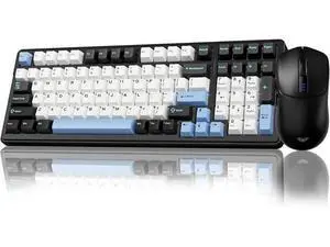 AULA Wireless Keyboard and Mouse Combo, F99 Wireless Mechanical Keyboards Hot Swappable Custom Keyboard+SC580 Wireless Gaming Mouse Black AULA Wireless Keyboard and Mouse Combo, F99 Wireless Mechanical Keyboards Hot Swappable Custom Keyboard+SC580 Wireless Gaming Mouse Black