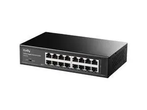 Cudy GS1016 Switch 16 Ports Gigabit, Desk/Rackable, Metal Housing, Energy Efficient, Fanless, Plug and Play Cudy GS1016 Switch 16 Ports Gigabit, Desk/Rackable, Metal Housing, Energy Efficient, Fanless, Plug and Play
