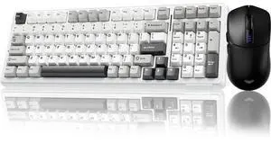 AULA Wireless Keyboard Combo, F99 Mechanical Keyboard Hot Swappable + SC580 Gaming Mouse, Black AULA Wireless Keyboard Combo, F99 Mechanical Keyboard Hot Swappable + SC580 Gaming Mouse, Black