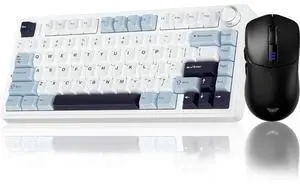 AULA Wireless Keyboard and Mouse Combo, F75 Mechanical Keyboards Hot Swappable Custom Keyboard+SC580 Wireless Gaming Mouse Black AULA Wireless Keyboard and Mouse Combo, F75 Mechanical Keyboards Hot Swappable Custom Keyboard+SC580 Wireless Gaming Mouse Black