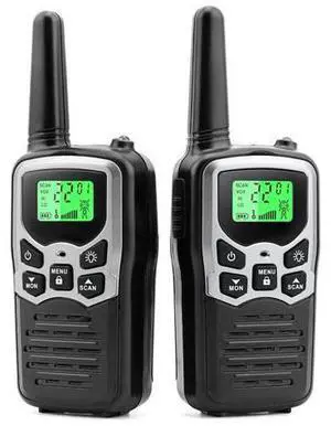VAREQOY Walkie Talkies,Long Range Walkie Talkies for Adults Two-Way Radios with 22 Channels FRS VOX Scan LCD Display with LED Flashlight for Field, Survival Biking Hiking Camping 2 Pack (Silver A) VAREQOY Walkie Talkies,Long Range Walkie Talkies for Adults Two-Way Radios with 22 Channels FRS VOX Scan LCD Display with LED Flashlight for Field, Survival Biking Hiking Camping 2 Pack (Silver A)