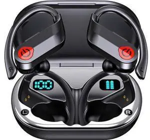 TWS Headphones Wireless Earbuds Compatible with Motorola Edge (2025), Earphones Ear Hook True Stereo Headset Hands-Free Mic TWS Headphones Wireless Earbuds Compatible with Motorola Edge (2025), Earphones Ear Hook True Stereo Headset Hands-Free Mic