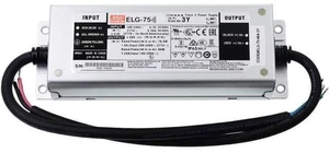 Mean Well ELG 75W 5A LED Driver ELG-75-12AB Switching Power Supply Converter Transformer with IP67 PFC Function Constant Voltage/Current 3 in 1 Dimming Mean Well ELG 75W 5A LED Driver ELG-75-12AB Switching Power Supply Converter Transformer with IP67 PFC Function Constant Voltage/Current 3 in 1 Dimming