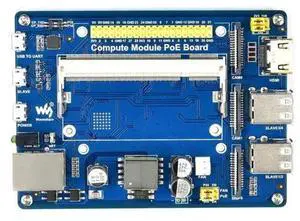 Waveshare Compute Module IO Board with PoE Feature Composite Breakout Board for Developing with Raspberry Pi CM3 / CM3L / CM3+ / CM3+L Waveshare Compute Module IO Board with PoE Feature Composite Breakout Board for Developing with Raspberry Pi CM3 / CM3L / CM3+ / CM3+L