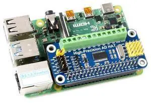 Waveshare High-Precision AD HAT for Raspberry Pi with ADS1263 10-Ch 32-Bit ADC Compatible with Raspberry Pi Series and Jetson Nano Waveshare High-Precision AD HAT for Raspberry Pi with ADS1263 10-Ch 32-Bit ADC Compatible with Raspberry Pi Series and Jetson Nano