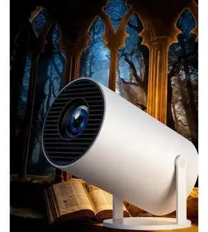 Projector for Reading, 4k Window Scene Pre-Installed App for Instant Fantasy Ambience Scenes, 100" Screen from 2m, Built-In Speaker & 210° Rotation, ±15° Auto Correction Projector for Reading, 4k Window Scene Pre-Installed App for Instant Fantasy Ambience Scenes, 100" Screen from 2m, Built-In Speaker & 210° Rotation, ±15° Auto Correction