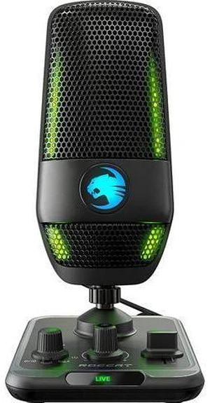 ROCCAT Torch USB Microphone, Studio-Grade Audio, PC Computer Gaming Wired Mic, RGB AIMO Lighting with Indicator, For Streaming, Recording, Podcasting, Quick Mute, Boom Arm Compatible, Black ROCCAT Torch USB Microphone, Studio-Grade Audio, PC Computer Gaming Wired Mic, RGB AIMO Lighting with Indicator, For Streaming, Recording, Podcasting, Quick Mute, Boom Arm Compatible, Black